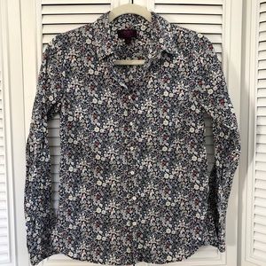J. Crew Liberty Print Button Down Shirt